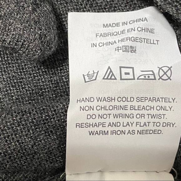 Madewell Modern Tye Front Lightweight Sweater Gray - Picture 5 of 6